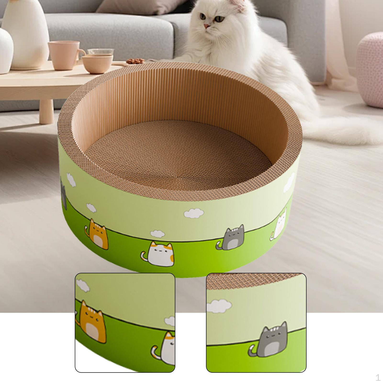 

Cat Scratch Bed, Pet Breathable, Wear-resistant, Non-slip, Scratching Pad, Nest, Supplies Round