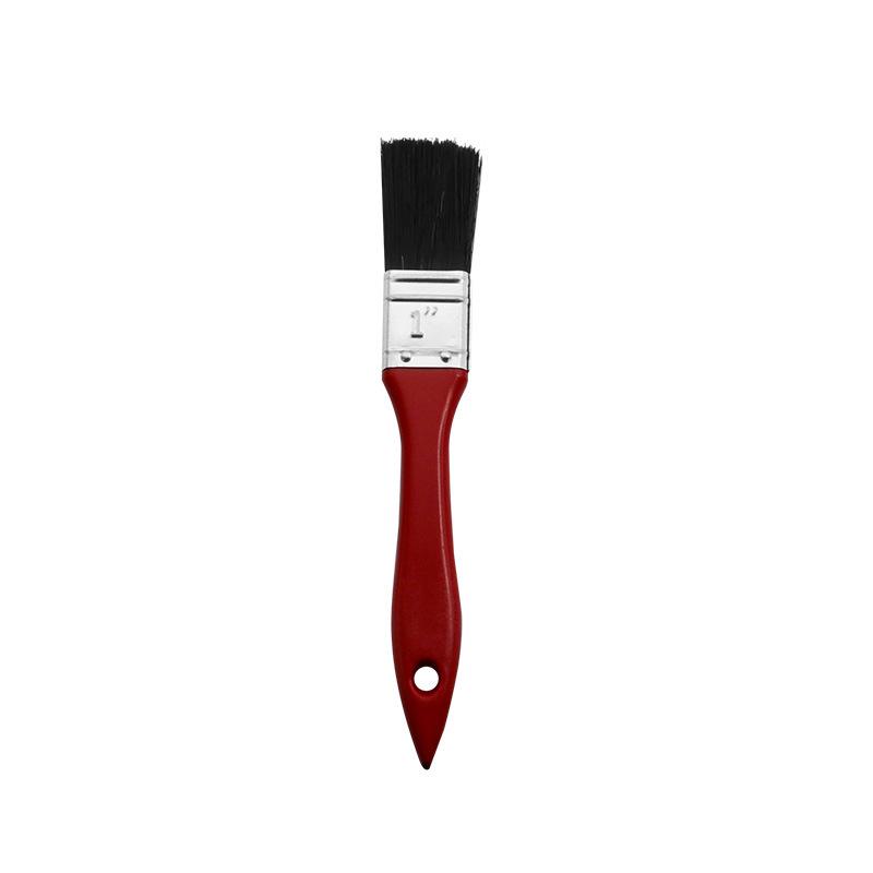 1-6 Inch Red Handle Hog Bristle Paint Brush, Durable & Shed-Resistant