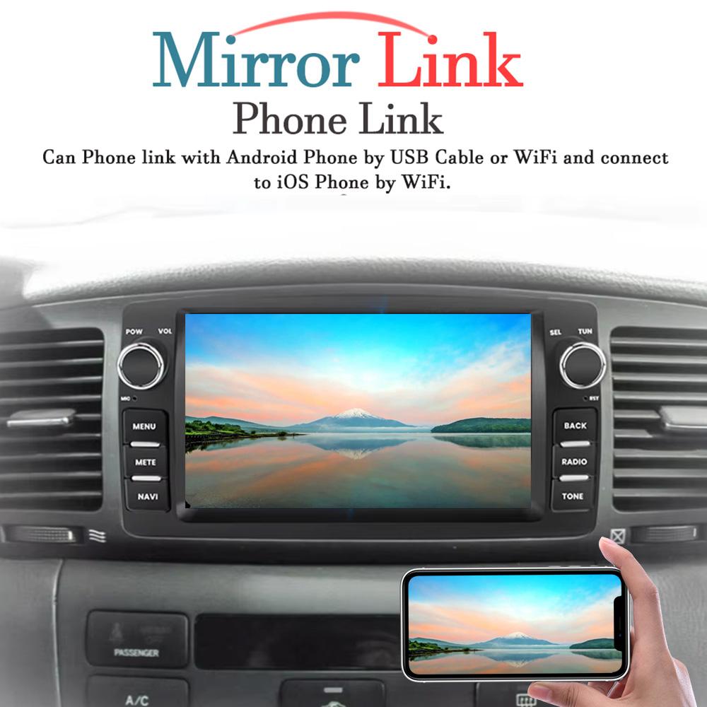Car Video Player for Toyota Corolla E120 BYD F3 2000-2006 GPS Navigation Built-in Dsp Carplay Autoradio Android Head Unit