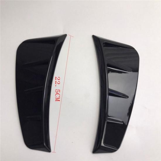 Universal Car Side Fender Wheel Arch Eyebrow Cover Protector Sticker Gloss Black