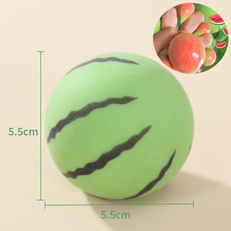 New Artificial Watermelon Shaped Squeeze Toy Smooth Touch For Stress Relief Kids Adults Home Office Use