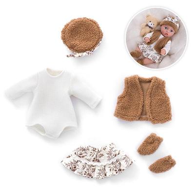 35cm Lebensechte Babypuppe mit Kleidung - Reborn Mädchen Spielzeug für Kindergarten Verkleiden DIY