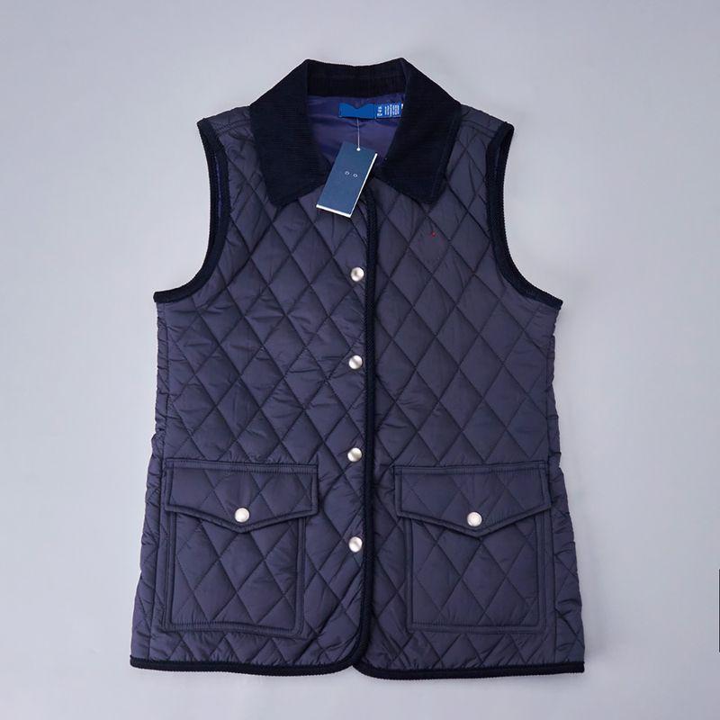 

2025 Женское Новое Минималистичное Хлопковое Пальто с Отложным Воротником и Маленькой Вышивкой в Линию из Шёлка Гингем, Хлопковая Куртка Dark Blue XS