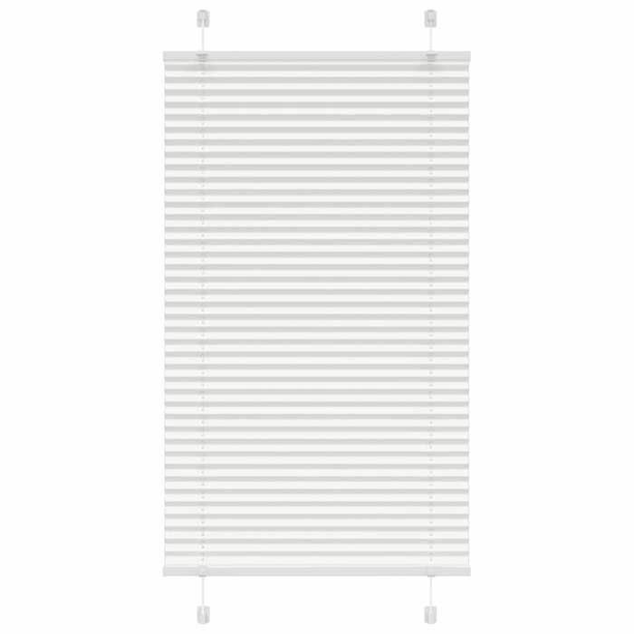 VidaXL Store plissé blanc 75x100 cm largeur du tissu 74,4 cm polyester, store plissé de fenêtre, store accordéon, store 4015478