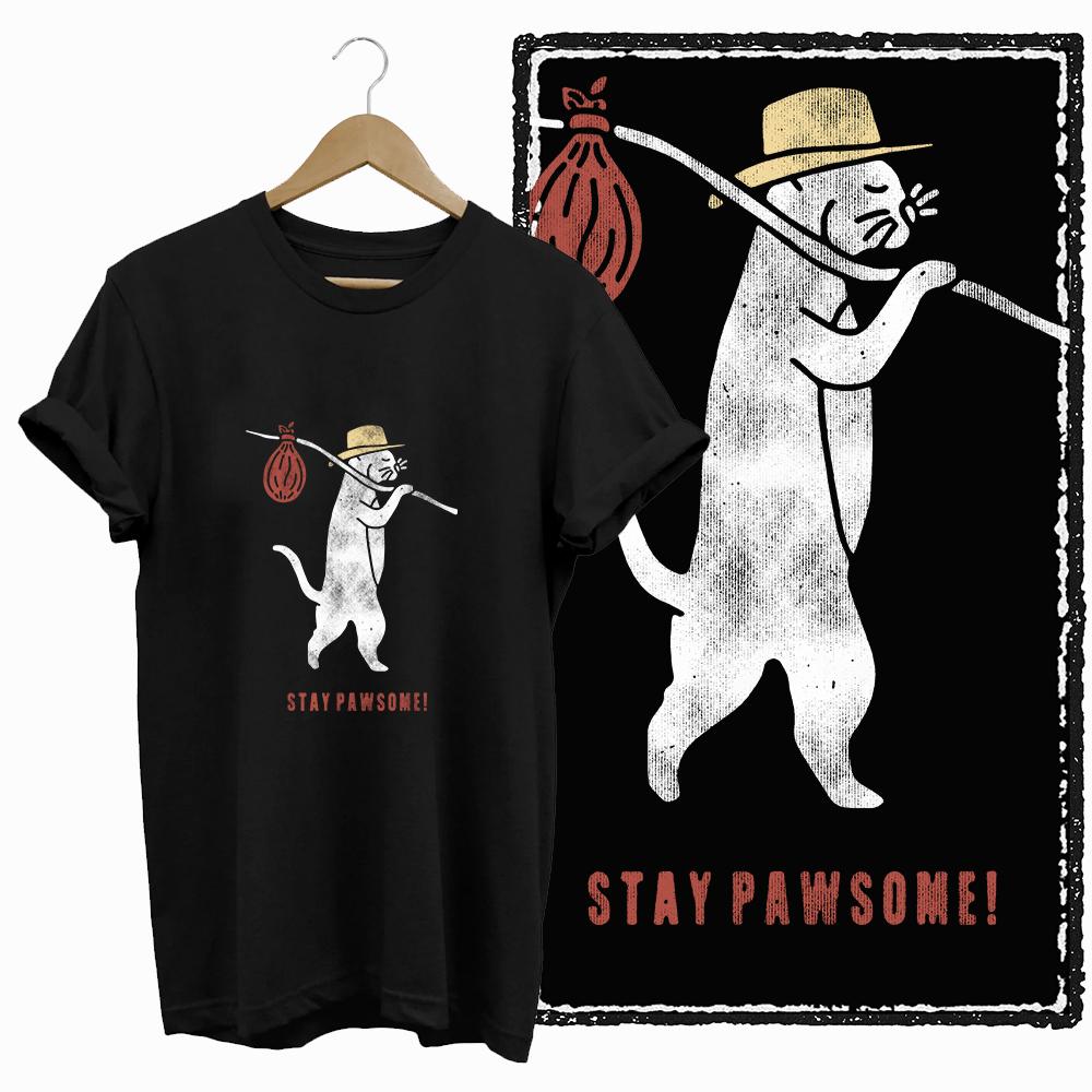 COOLMIND CAT Print  BLACK Short Seleve 100% Cotton Exclusive Graphic Women T Shirt Big Size O-neck Cotton Cat Lover Women Tshirt