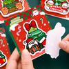 30 Sheets Christmas Tree Shape Sticky Notes Self Adhesive Note Pads Memo Pad Xmas Gift Packing Decorative Labels Stickers