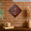 2D Flat, 1pc, Evergreen Theme, Decorative Gift for Gardening Lovers, Vintage Metal Sign, Suitable for Garden, Courtyard, Greenhouse, Living Room