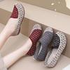 Spring Women's Single Shoe Flat Heel Soft Sole Casual Lazy Shoes Breathable Shallow Mouth Mom Cloth Shoes