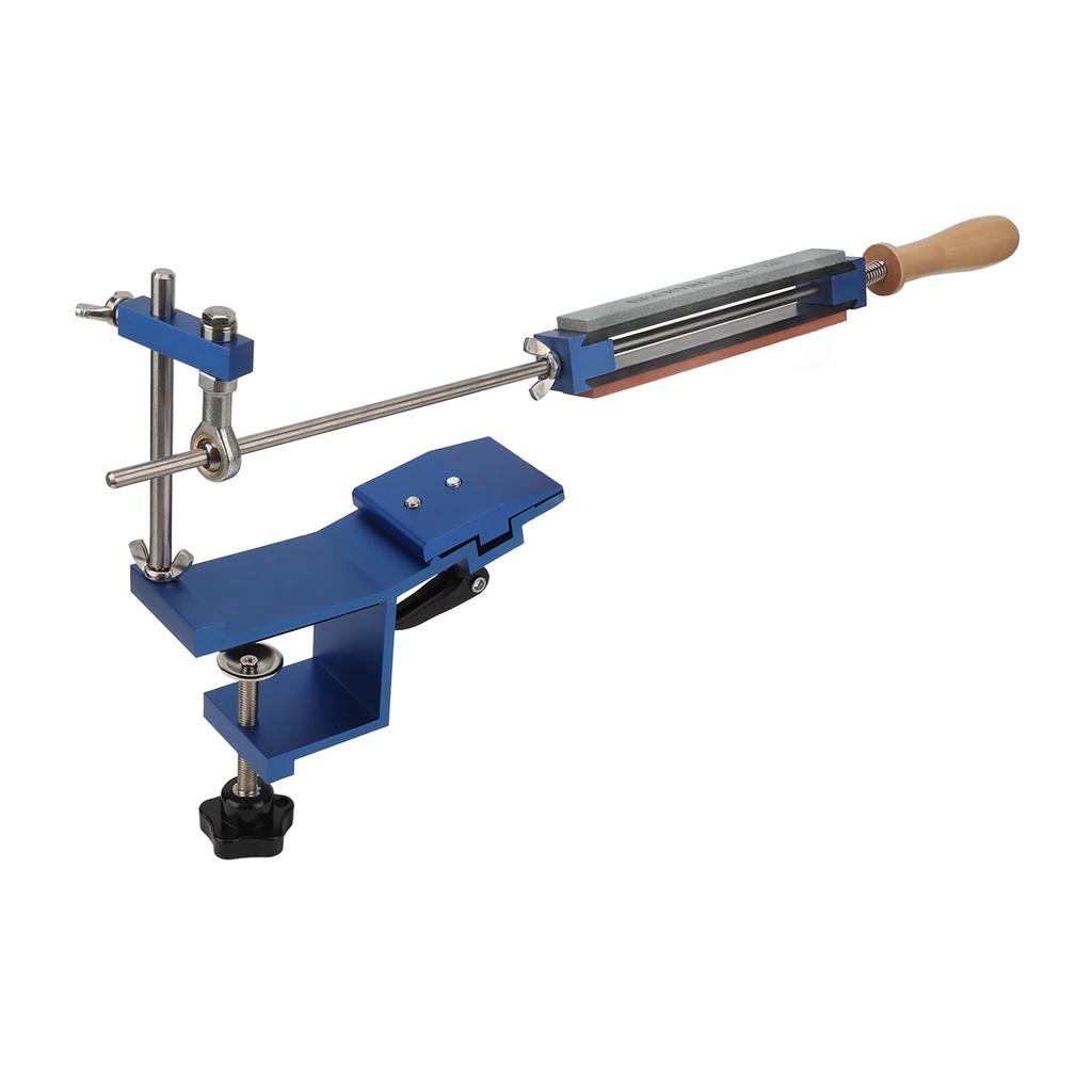 Kitchen Knife Sharpener System with 4 Whetstones Professional Flip Fixed Angle Stainless Steel