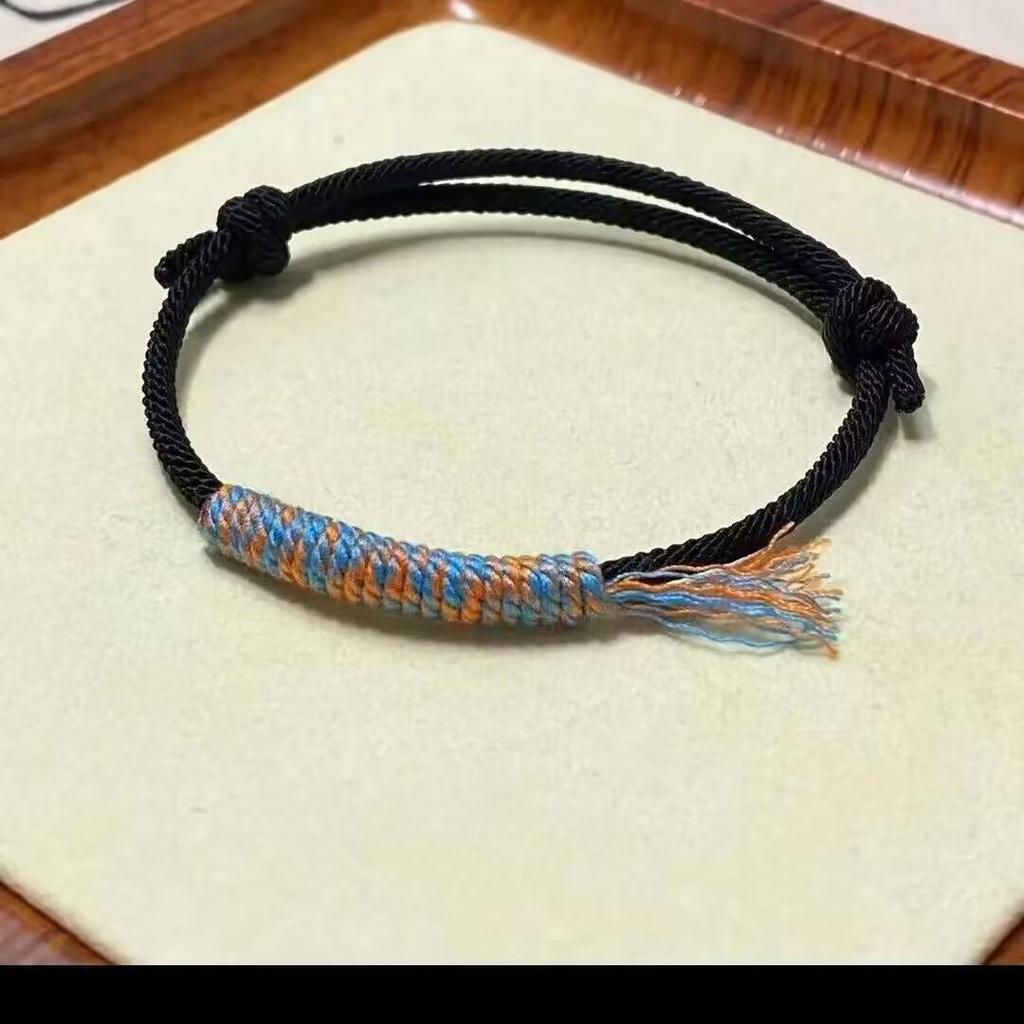 Tibetan Style Handmade Red Rope Bracelet - Year of the Rat Couple Edition