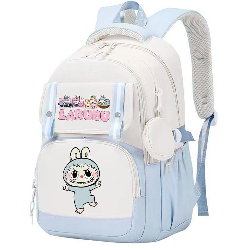 Cute Printed Backpack Teenager Student Girl Boy Knapsack Large Capacity Waterproof Casual Bag Coin Purse Women Laptop Bag Mochila