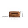 Wooden Tabletop Tissue Box Minimalist for Countertop, Office