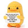 Lustige handgefertigte positive Kacke-Puppe mit Karte Heimdekoration Gestrickte Kacke Weihnachts-Puppen-Ornament Zimmerdeko Weihnachtsfeier Geschenke
