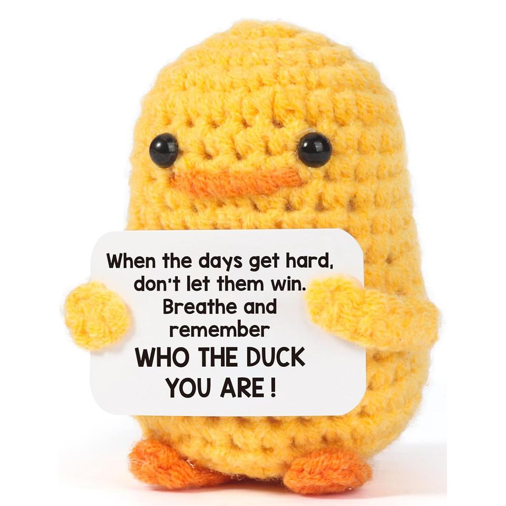 Lustige handgefertigte positive Kacke-Puppe mit Karte Heimdekoration Gestrickte Kacke Weihnachts-Puppen-Ornament Zimmerdeko Weihnachtsfeier Geschenke