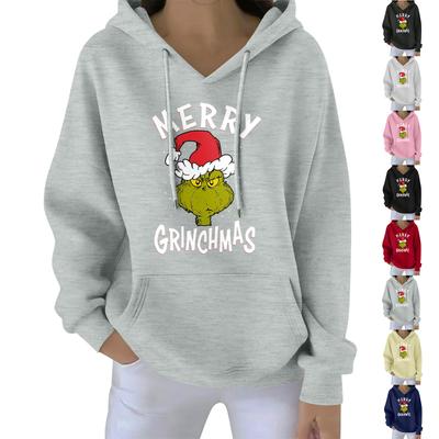 Women's Christmas  Hoodie Funny Cute Christmas Holiday Sweatshirt Pullover