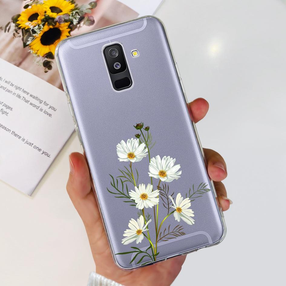 For Samsung A6 Plus 2018 Case SM-A605F New Fashion Butterfly Marble Soft Silicone Funda For Samsung Galaxy A6 A6+ SM-A600F Cover