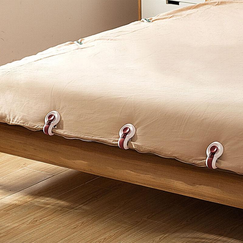 6 Pcs/set Non-slip Duvet Quilt Clips Plastic Blankets Fastener Clip Non-slip Bed Cover Duvet Sheet Fixer