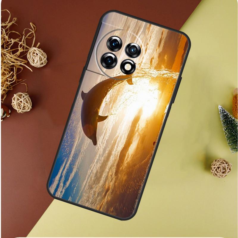Ocean Dolphin For OnePlus 13 12 11 12R 13R 9 10 Pro 8T 9RT 10T 10R Nord 4 CE 2 3 Lite N20 N30 Phone Case
