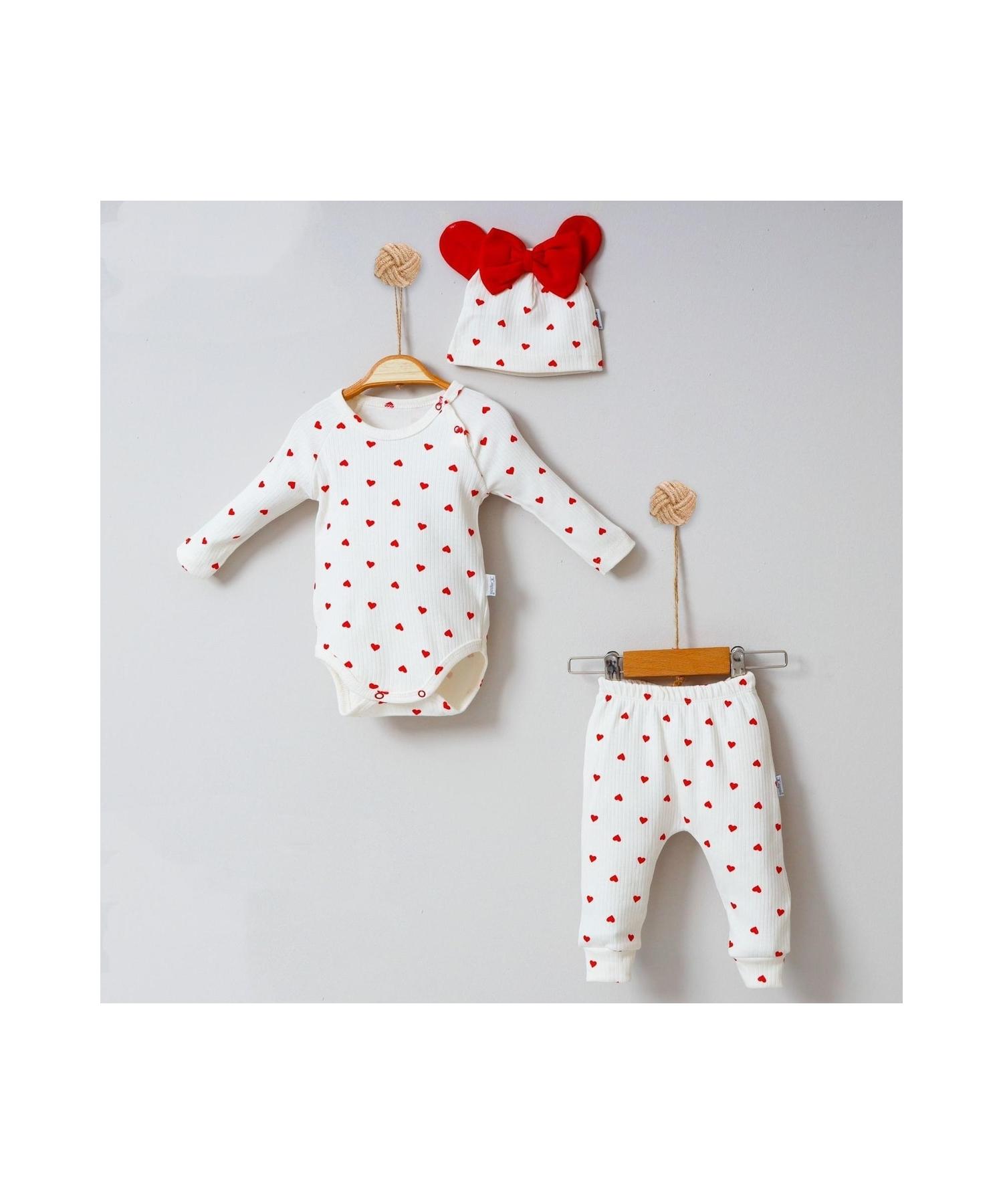 

Набор из 3 узоров Красное сердце