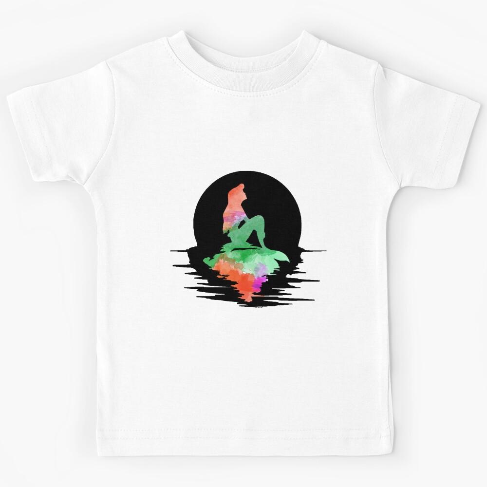 Mermaid watercolor silhouette Kids T-Shirt 140