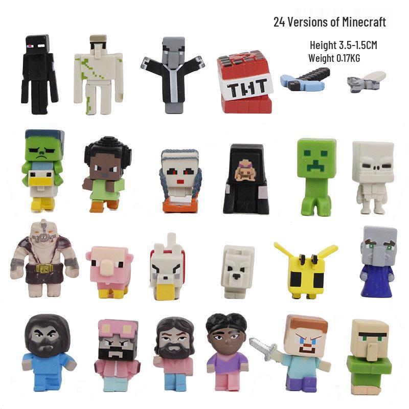 My World Figurines: 36 Styles of 1st-4th Gen Ornaments, Claw Machine Dolls, Cake Decorations & Blind Box Gashapon