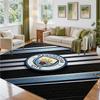Manchester City Design Crystal Velvet Rug Soft Decorative Mat for Bedroom Entrance