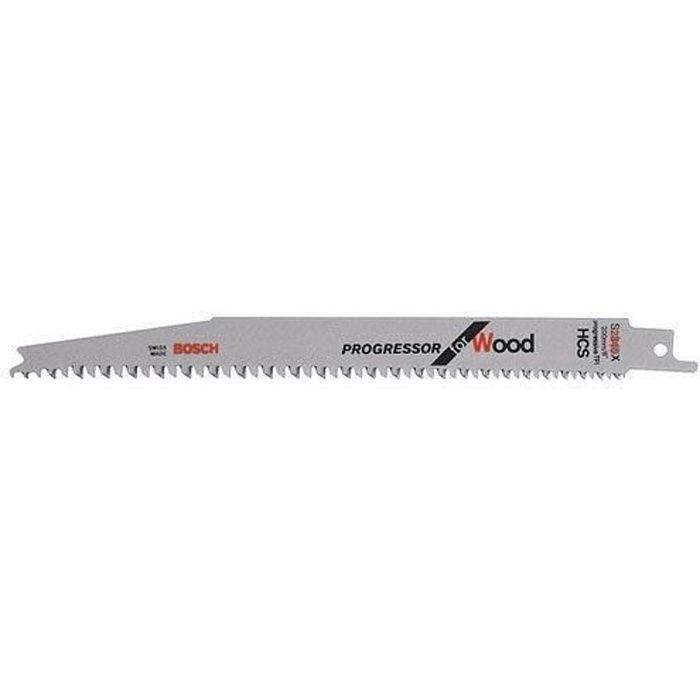 BOSCH Lame de scie-sabre S 2345 X - idéale pour le bois tendre - 2 pièces