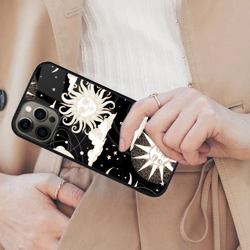 

Sun Moons Star Signs Celestial Magnetic Phone Case For APPLE iPhone 17 Air 16 14 13 12 Pro Max 15 Plus Wireless MagSafe Cover iPhone 14