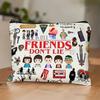 TV Program Makeup Bag - Women's Multi functional Zipper Cute Bag, Cartoon Letter Storage Bag, Small Storage Bag for Unisex