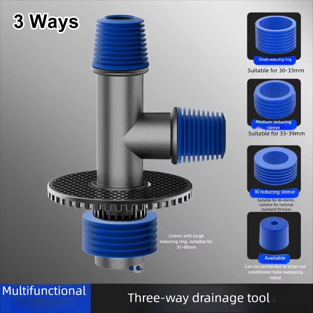 1Pcs 2 in 1 Floor Drain Cover Universal Hose Adapter Disposer  Washroom Accessories