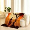Abstract Painting African Living Throw 240g Flannel Blanket, Suitable for Sofas, Beds, Offices,  Exquisite Gift Blankets