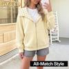 Women's Vintage Casual Solid Color Print Autumn Winter Long Sleeve Jackets & Coats