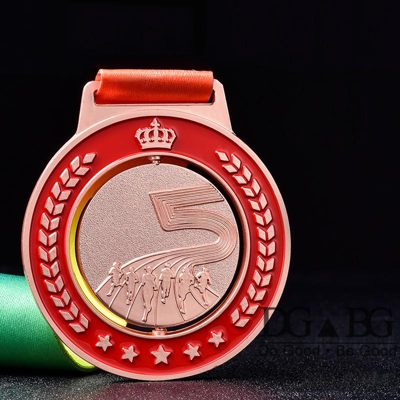 Running Runner Gold Medals Trophy Award With Neck Ribbons Express Medal Various Souvenir School Sports Prize Gift Custom Made