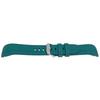 Watch Strap - MY-MONTRE - 22mm (20mm) - Green - High-quality Silicone - Silver Metal Buckle
