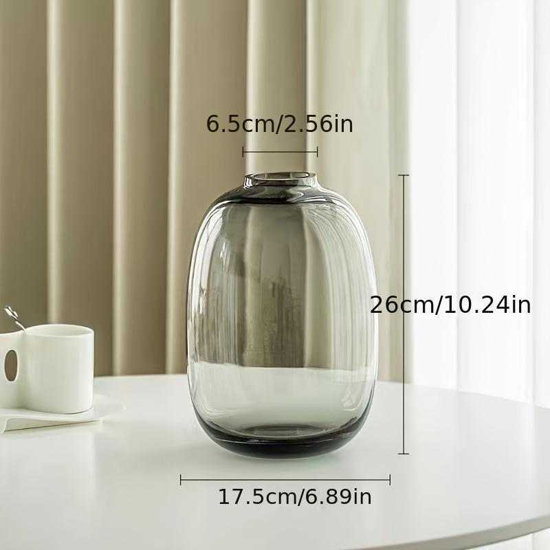 Minimalist Elegant Glass Vase - Perfect for Living Room Decor & Hydroponic Arrangements for Fresh Flowers