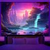 VIKAMA Surreal Fantasy Tapestry Cyberpunk Style Modern Bedroom Bedside Living Room Back Wall Home Decor Tapestry