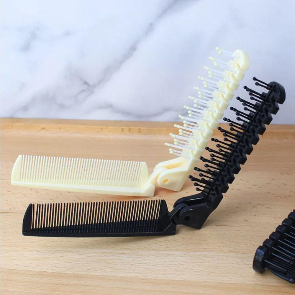 4pcs Oil Head Folding Pocket Combs Hair Brush Hairdressing Combs Portable Hair Comb  Man Women