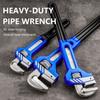 8/10/12/14 Inches New Heavy Duty Adjustable Pipe Wrench Forged Steel Straight Spanner Universal Plumbing Tool For Plumber Home