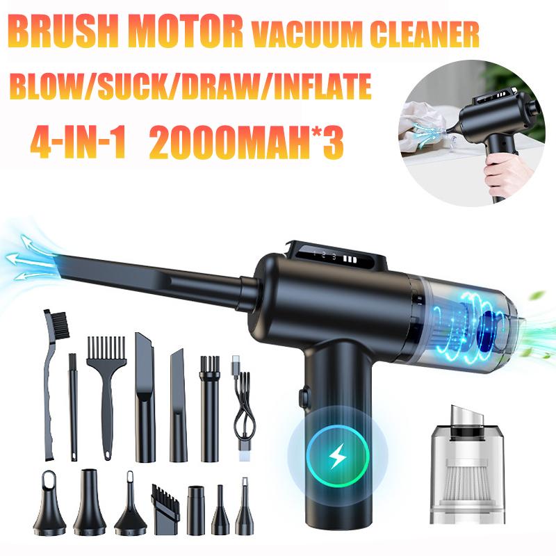High Power Wireless Vacuum Cleaner Powerful Cordless Portable Car Vacuum Radio Cleaner Appliance Handheld Blower Car Cleaner