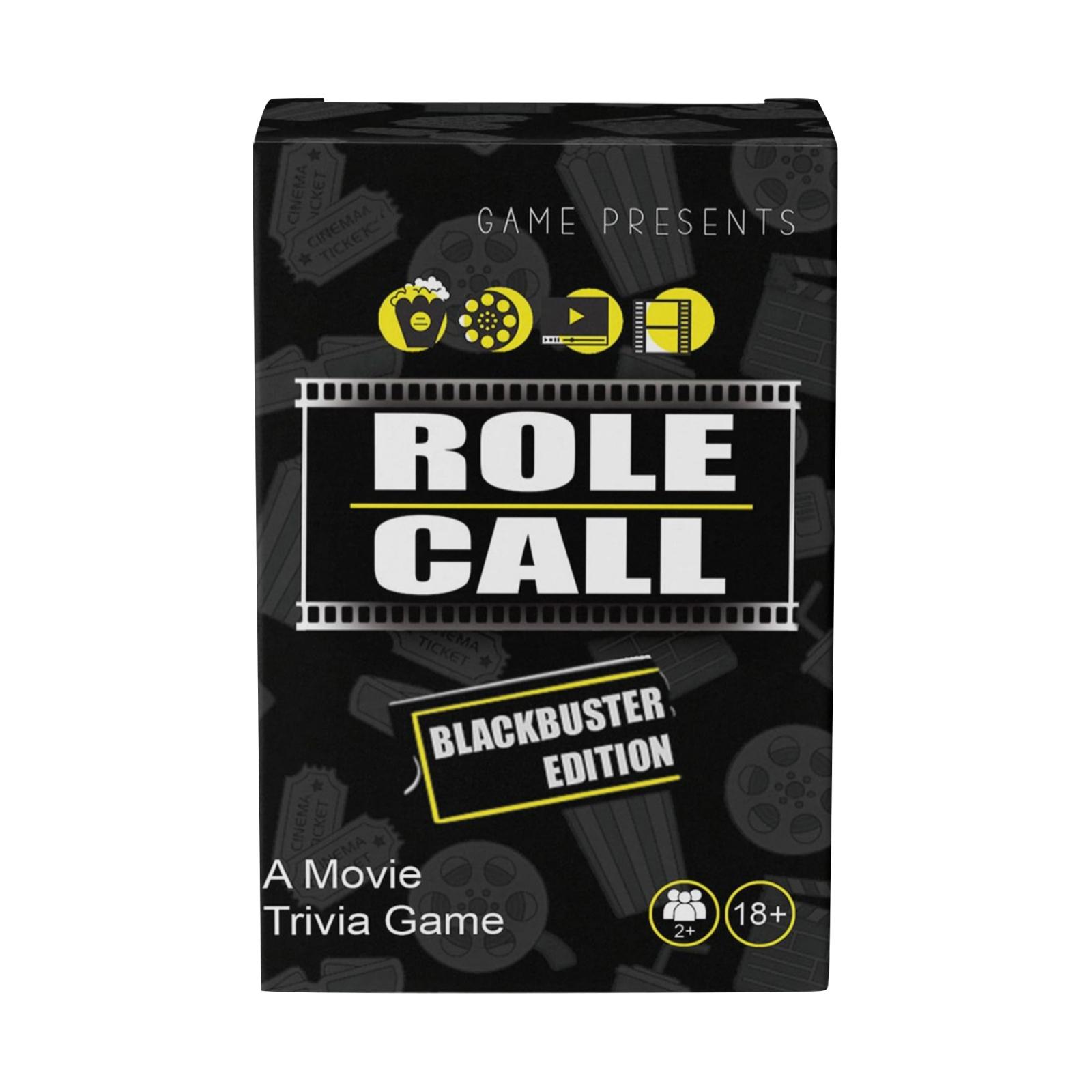 

A Tribute To The Classic Black Movie Card Game One Size