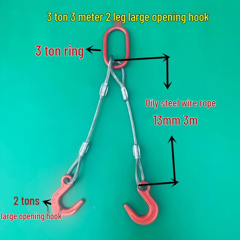 Wire Rope Sling Variants: Pressed Wire Rope, Lifting Hook, Two-Leg, Three-Leg, Four-Leg.
