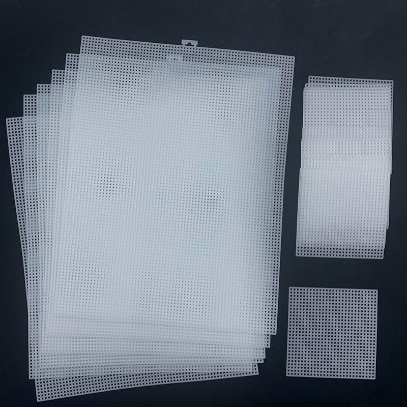 Plastic Sheets 14Count Plastic Mesh Fabric Plastic Cross Stitch Canvas Eye Mesh For Embroidery Diy Handicraft Knit