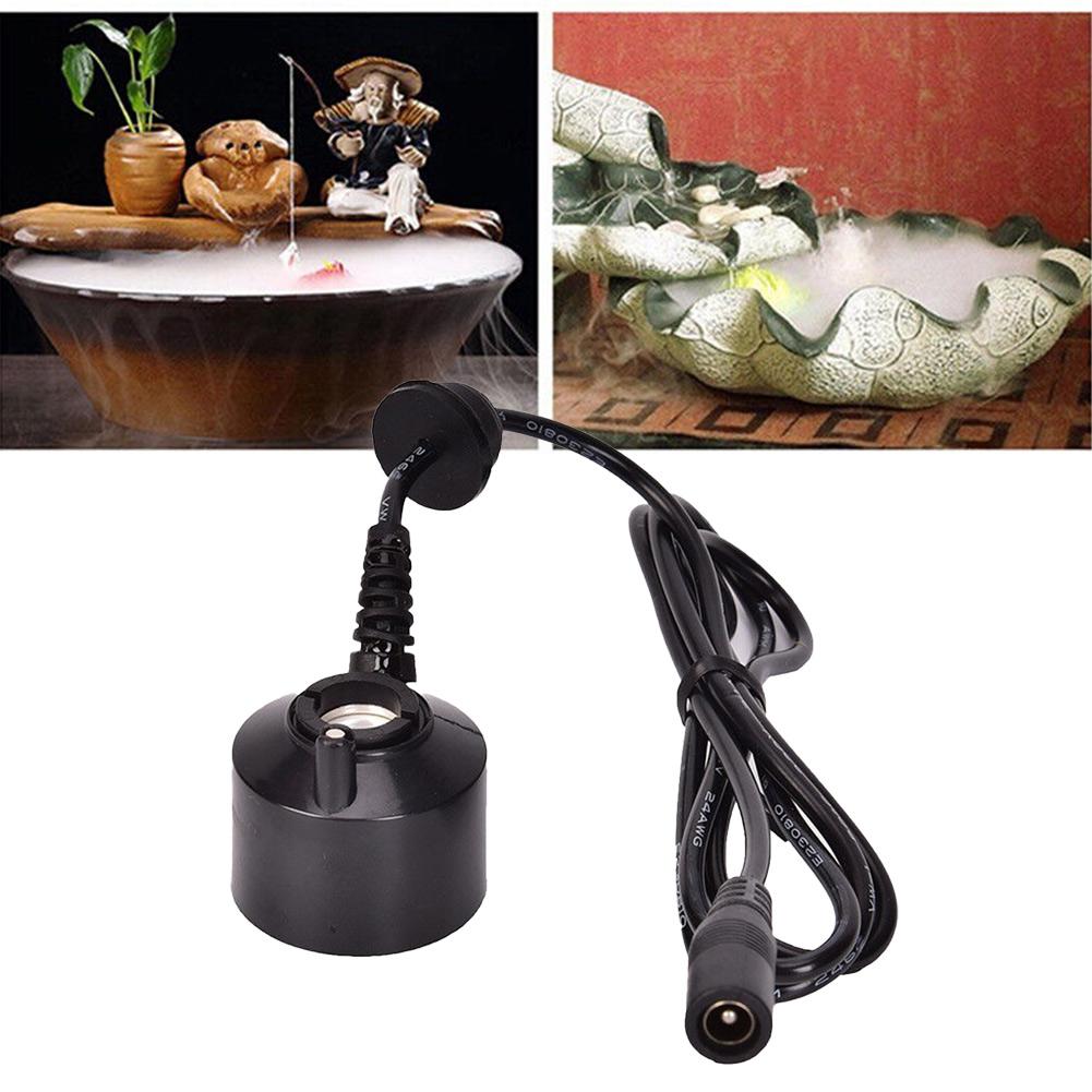 Generator mgły Fogger DC 24V 36mm Do dekoracji akwarium Do fontanny wodnej Staw Nawilżacz Głowica rozpylająca Fabrycznie nowy