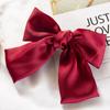 Fashion Ribbon Bow Hair Clips for Women Large Bow Hairpin Girls Satin Trendy Ladies Hairgrips Cute Barrette Hair Accessories