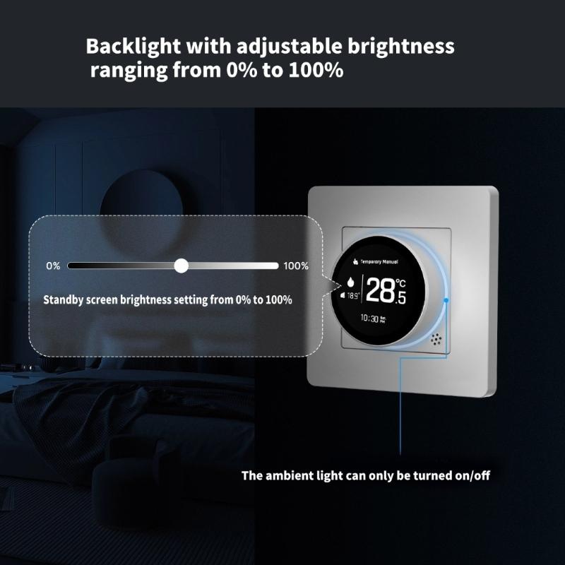 Home Thermostat Knob Bedroom Temperature Management Brass Thermostat Knob Energy Efficient Device for Underfloor Heating