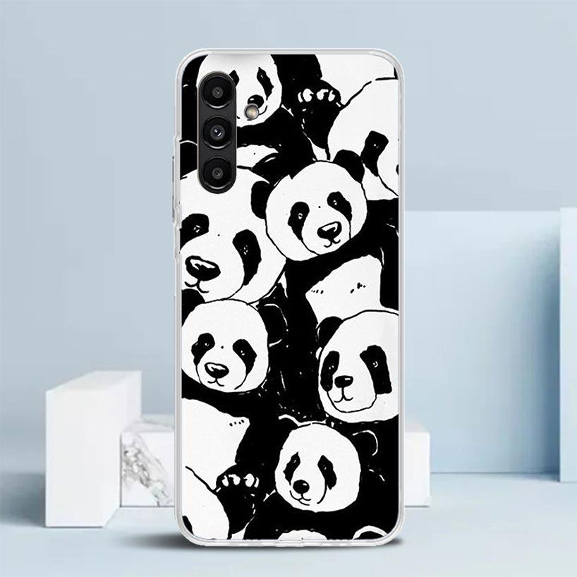 

Cartoon Cute Panda Bear Phone Case For Samsung Galaxy A17 A37 A57 A16 A15 A14 A13 A56 A55 A54 A53 A36 A35 A34 A33 A26 A25 A24 A2 Samsung A14