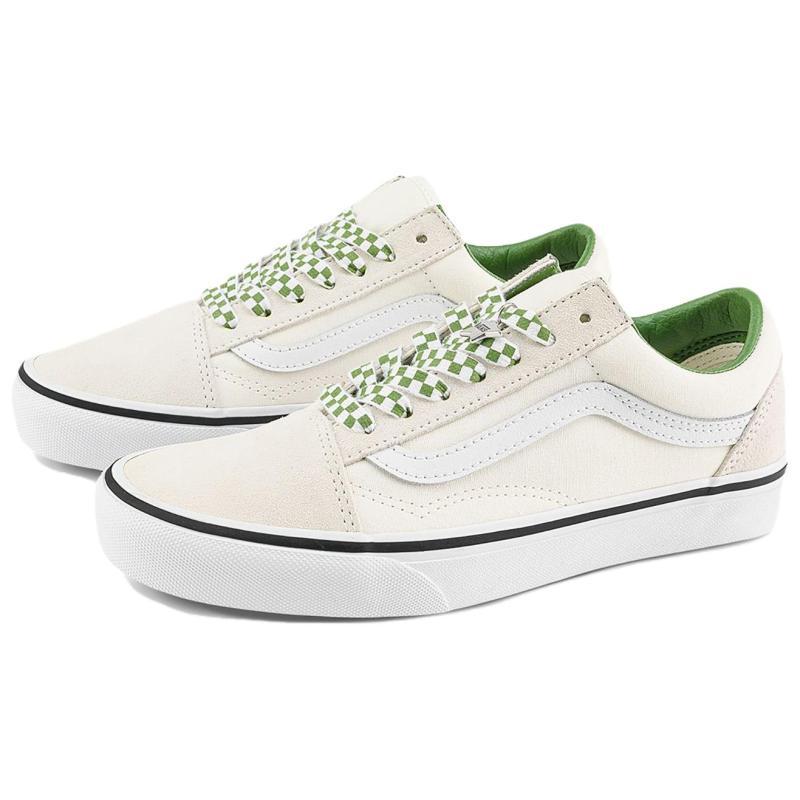 Vans Old Skool 'Checkerboard Lace Marshmallow Green' Sneakers VN000D6WBOM