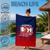 Serviette de plage Esprit d'équipe des Sydney Roosters, Séchage rapide, Facile d'entretien, Convient aussi bien pour le fitness que pour les vacances à la plage, Essentiel de sport