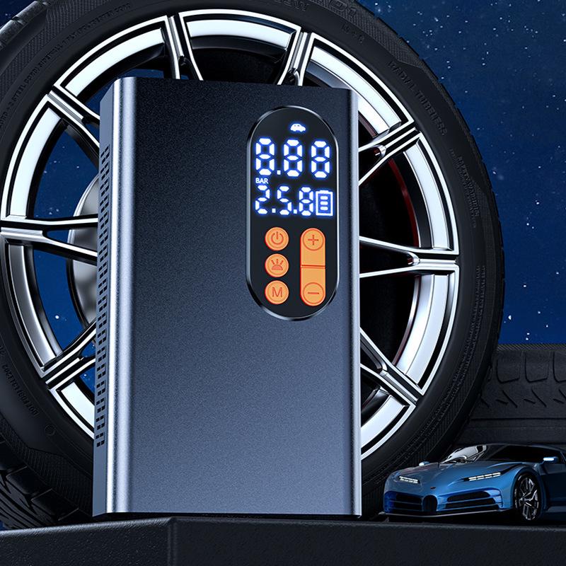 Smart Digital Display Wireless Portable Car Air Pump: High Pressure Electric Tire Inflator