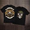 2026 American Street Fashion Brand Skull Motorcycle Cotton Short Sleeve Tshirt Male Couple Loose Europe And America Hip Hop